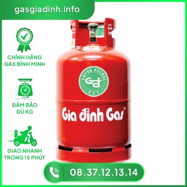 Gas Gia đình Đỏ 12kg Bình Minh.