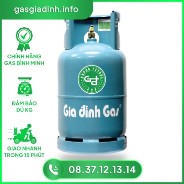  Gas Gia Đình Xanh Biển 12Kg Bình Minh.
