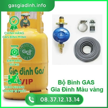  Bộ Bình Gas Vàng VIP 12 Kg Bình Minh