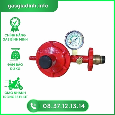Van gas an toàn điều áp có đồng hồ đo áp suất