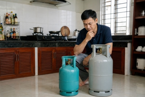 Chọn bình gas gia đình: Nên ưu tiên thương hiệu hay dung tích? 
