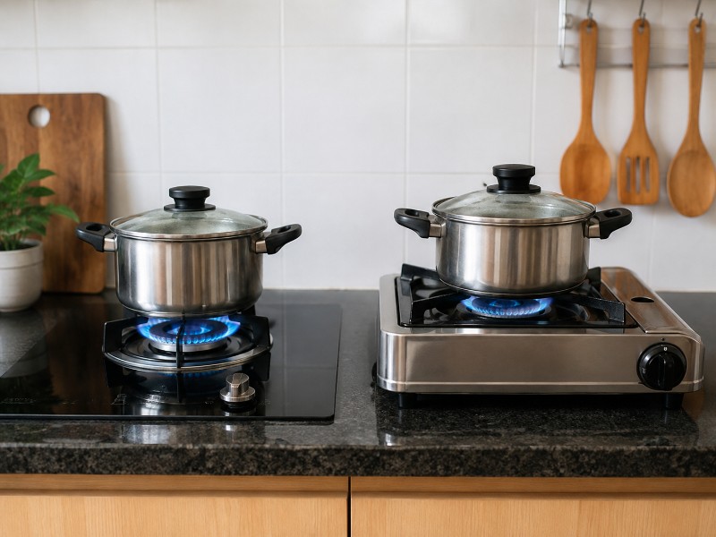 bếp gas âm hay dương