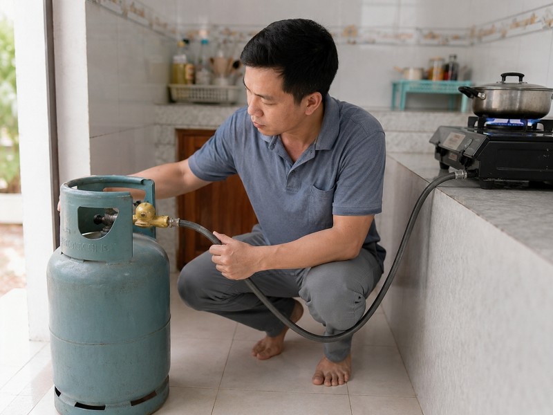 Bếp gas dùng bình nào