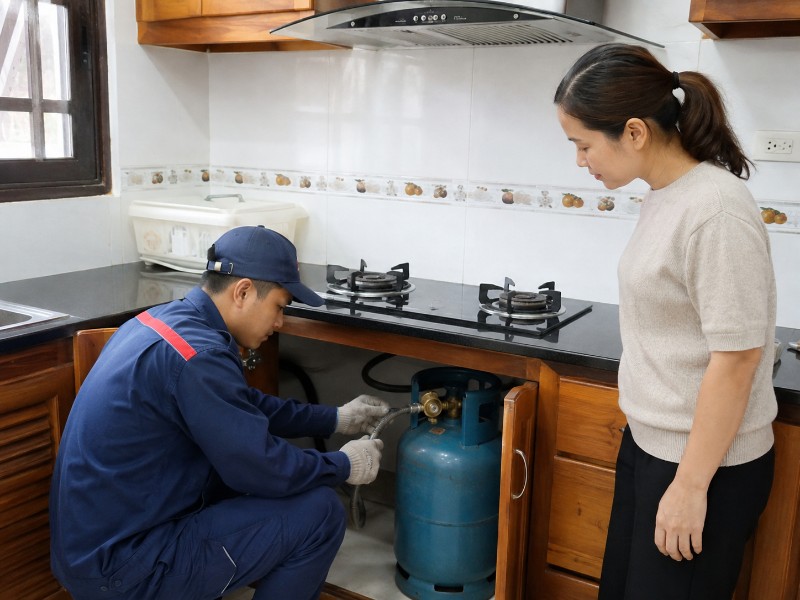 bếp gas hao gas
