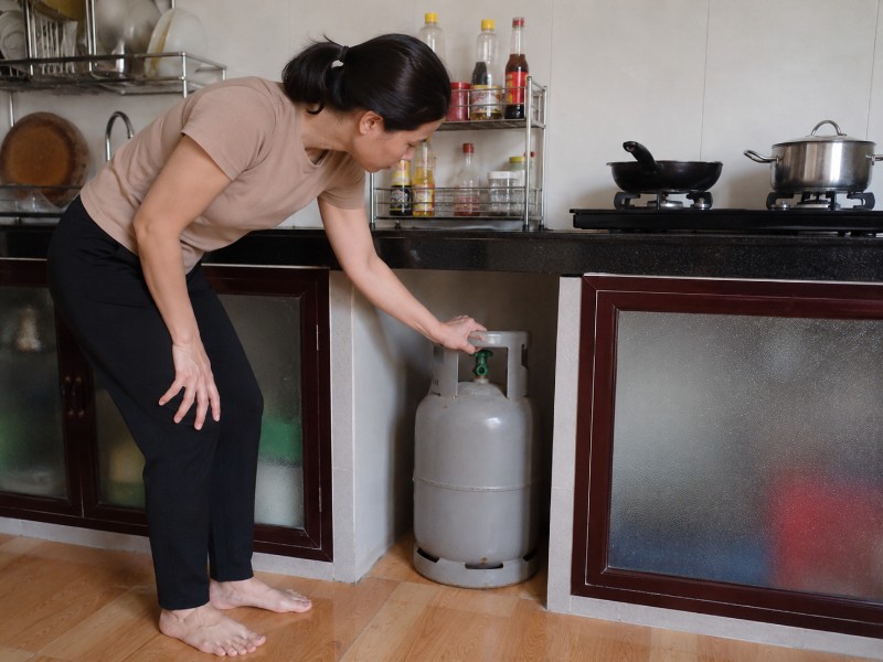 Bếp gas lửa yếu