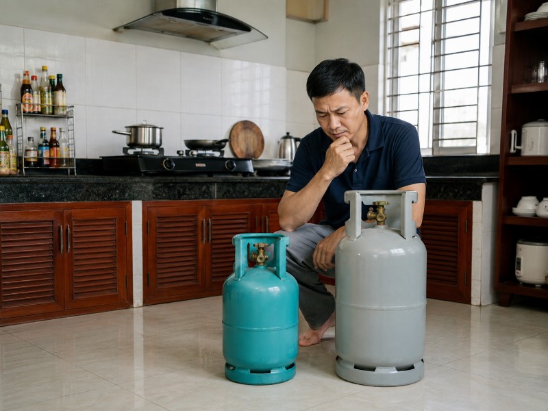 Chọn bình gas gia đình