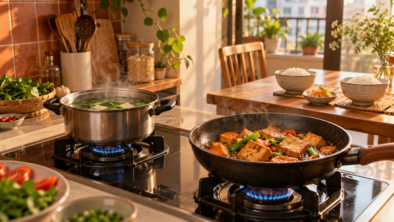 Bếp gas phù hợp gia đình ít người
