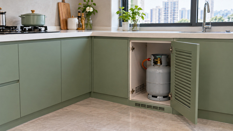 Vị Trí Đặt Bình Gas Trong Nhà Bếp