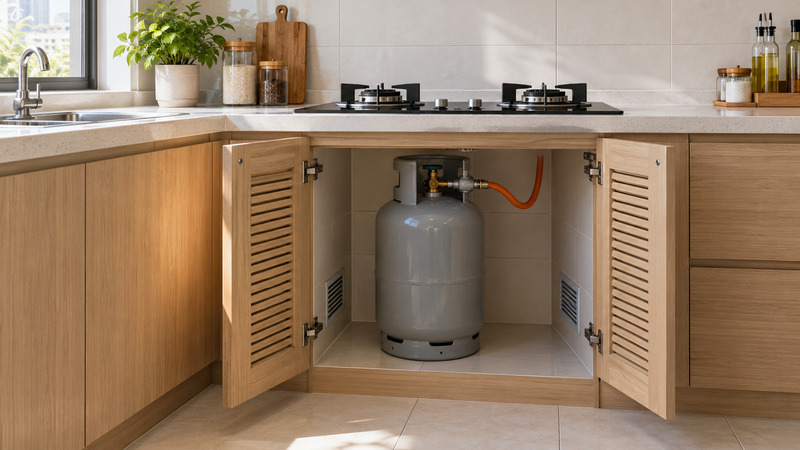 Vị Trí Đặt Bình Gas Trong Nhà Bếp